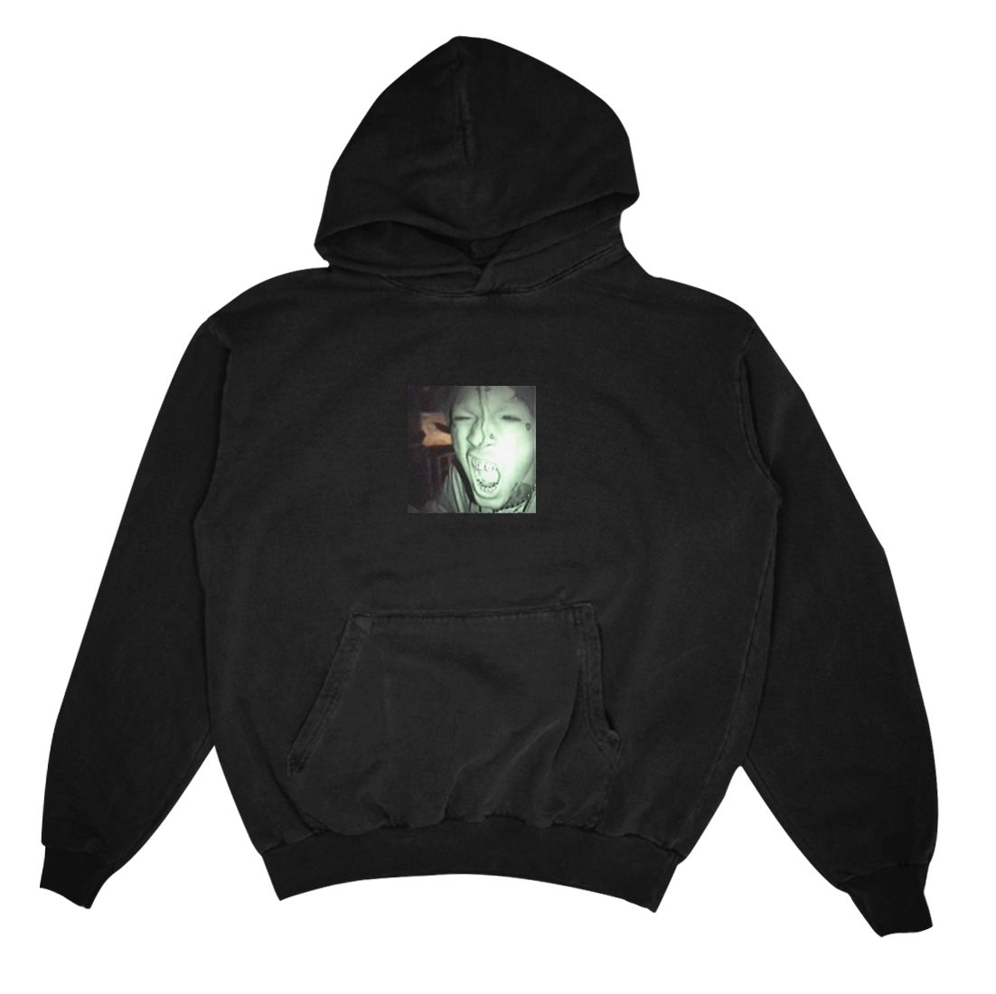 Black 'Look At Me' Glow Screenprinted Front XXXTentacion Graphic hoodie